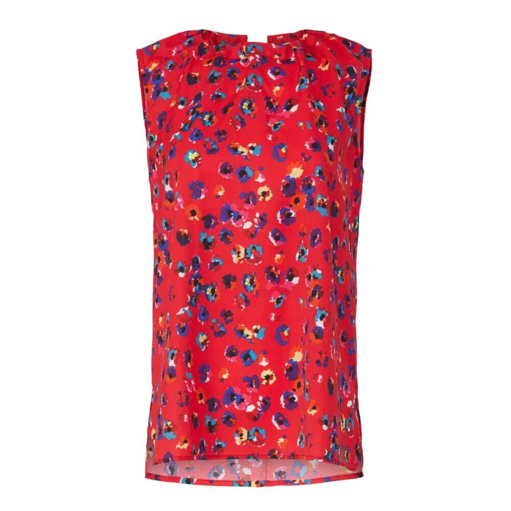 Jason Wu Red Leopard Print Tank Top 2 - image 3
